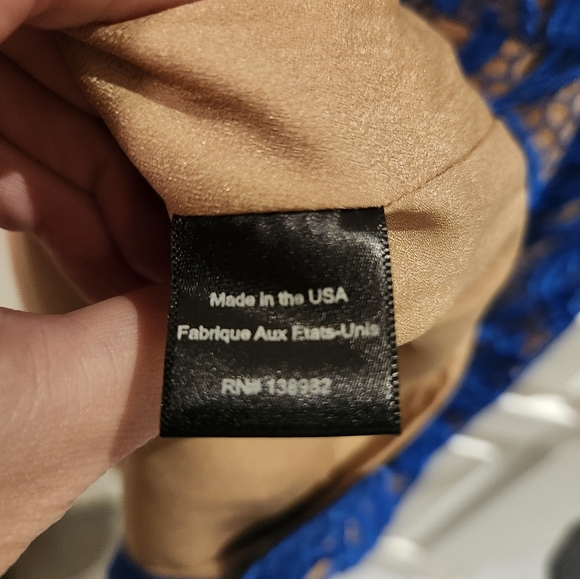 Dress the Population Blue Lace Dress NWT Size M - Picture 11 of 12